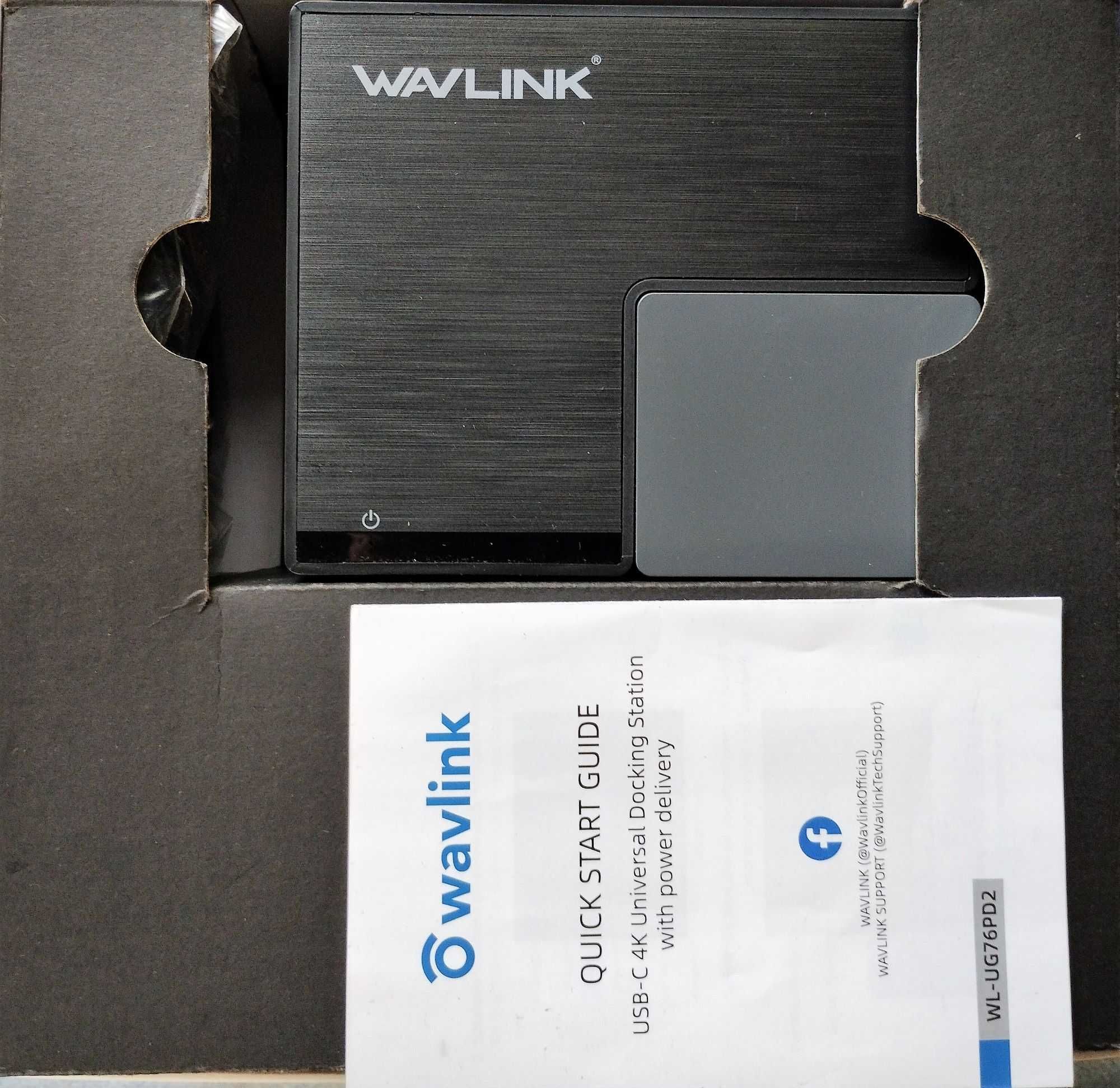 Stacja dokująca WAVLINK USB C z ładowaniem 65W  WL-UG76PD2