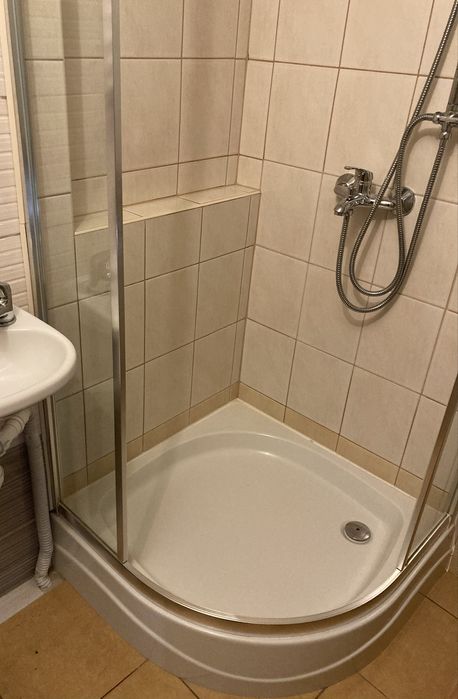 Cersanit kabina 80 brodzik armatura prysznic bateria deszczownica