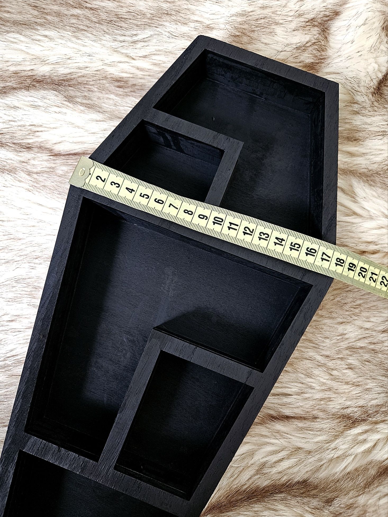 Półka trumna trumienka czarna coffin shelf