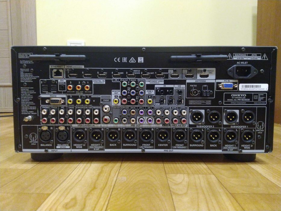 ONKYO PR-SC5530 AV CONTROLLER (ПРОЦЕССОР) 11.4-канальний, Dolby Atmos