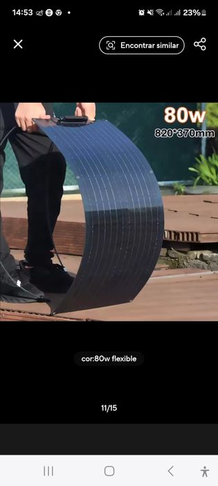 Painel solar flexível 100 W para monocristalina ETFE