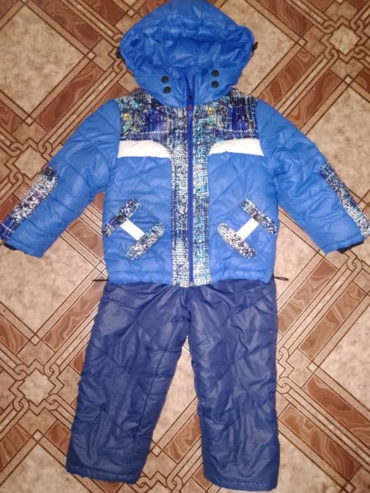 Зимний комплект комбинезон на мальчика