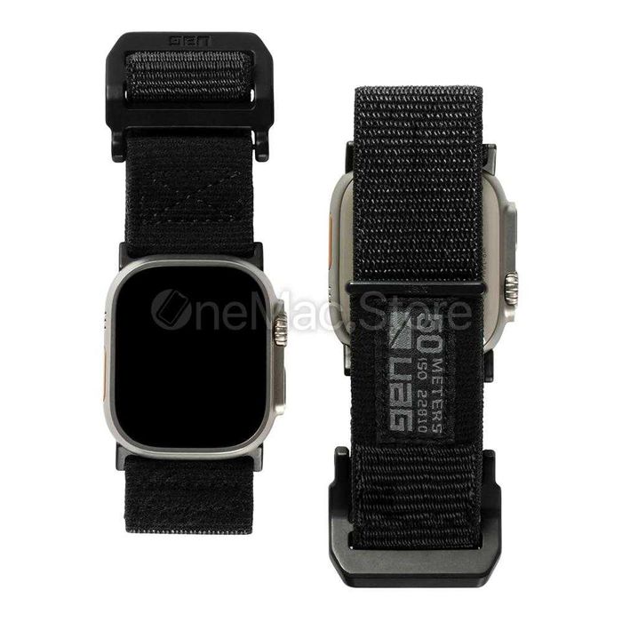 Ремінець UAG Active для Apple Watch 42/44/SE/45/49mm Ultra (Чорний)