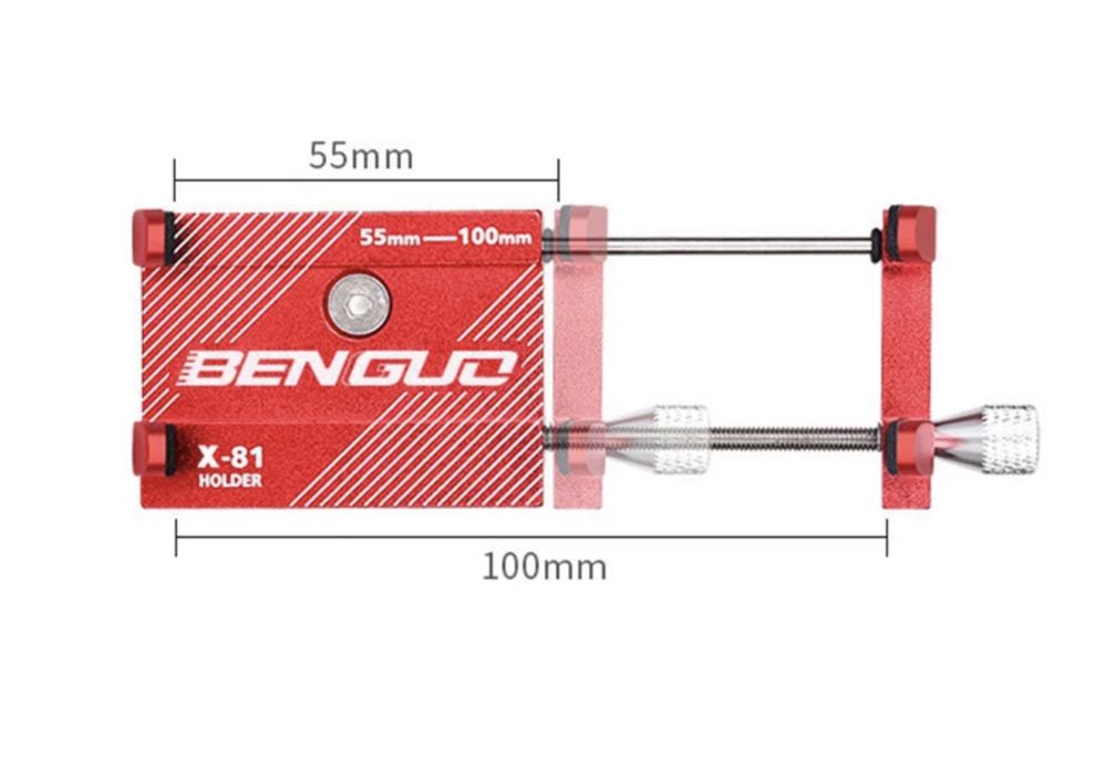 Suporte telemóvel em alumínio para moto ou bicicleta