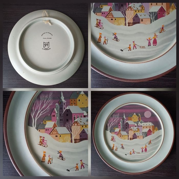 Тарілки Schramberg " Пори року" Folkart. Germany.Вінтаж. 1970-80 pp