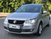 Volkswagen Touran LIFT 2009r UNITED 2.0 TDI 140KM Automat Bi-Xenon Navi Hak DSG Zarejest