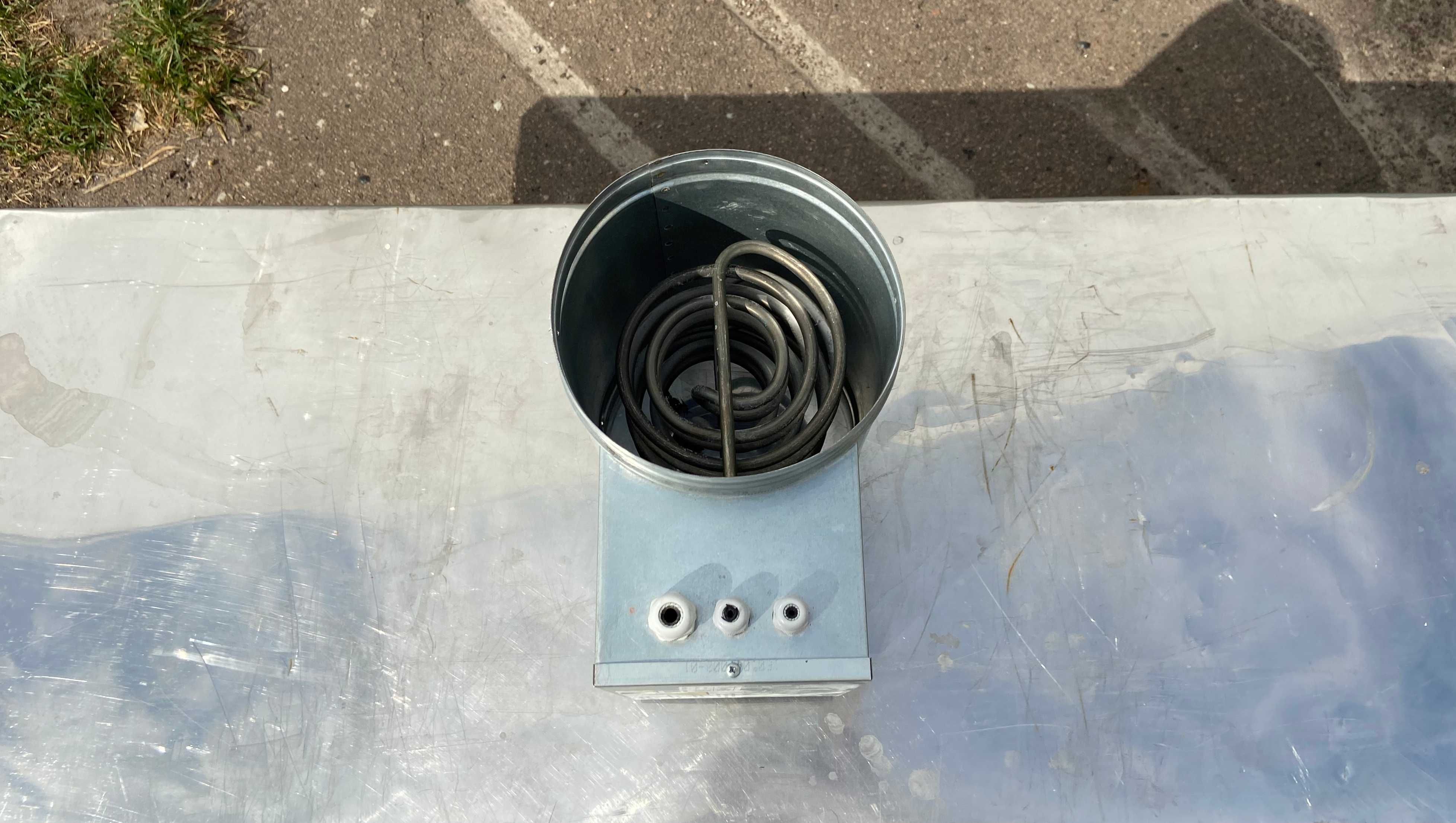 Нагреватель электрический канальный круглый Vents HK 200-3,4-1