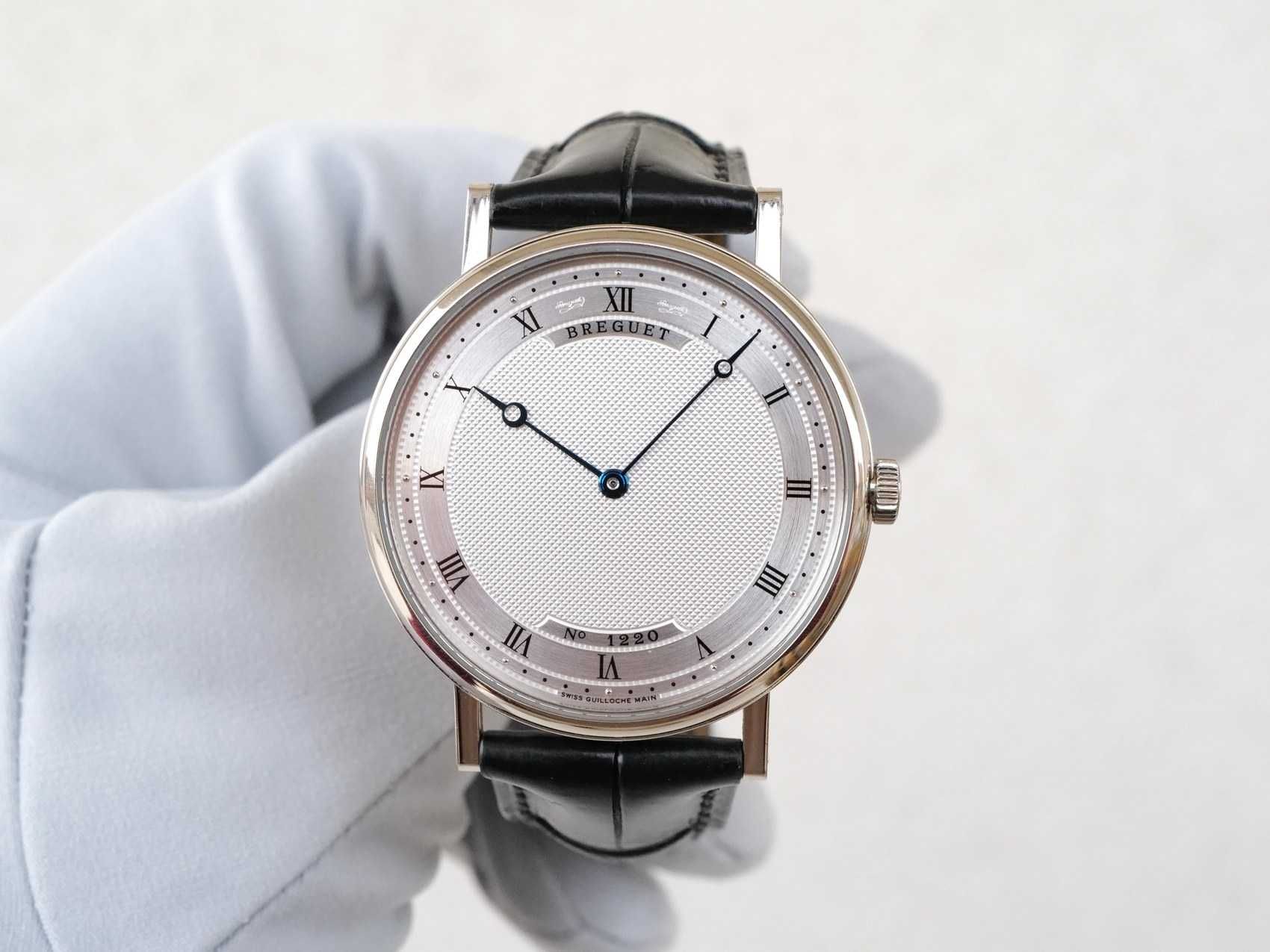 Breguet Classique Ultra Slim 18K White Gold Deployant Clasp 38mm