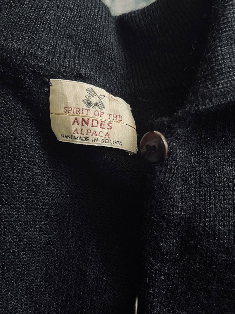 Sweter Spirit of the Andes S/36 M/38 100% alpaka vintage