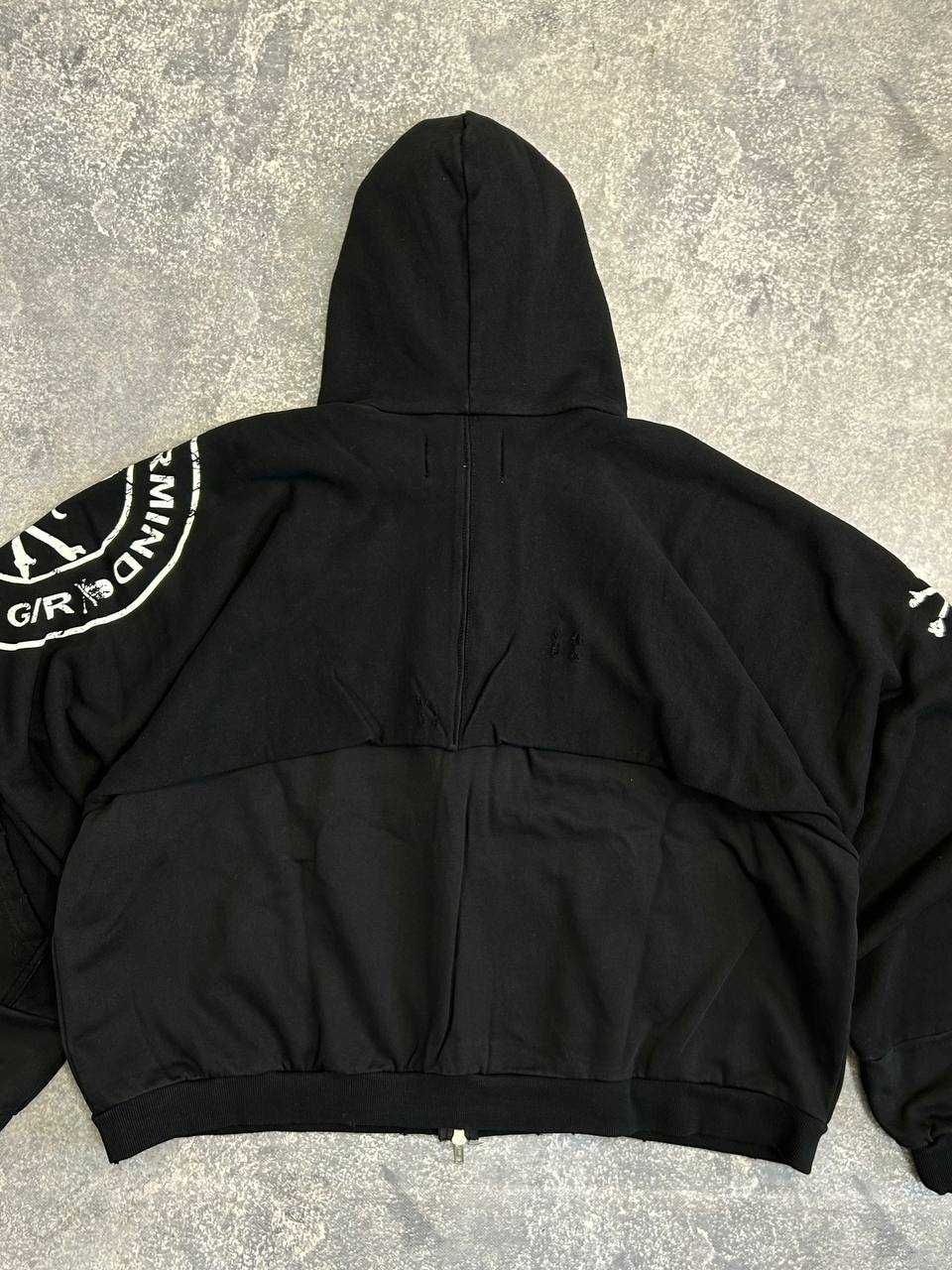 Худі Project Grailz GR Mastermind zip up чорна зіпка зипка худи кофта