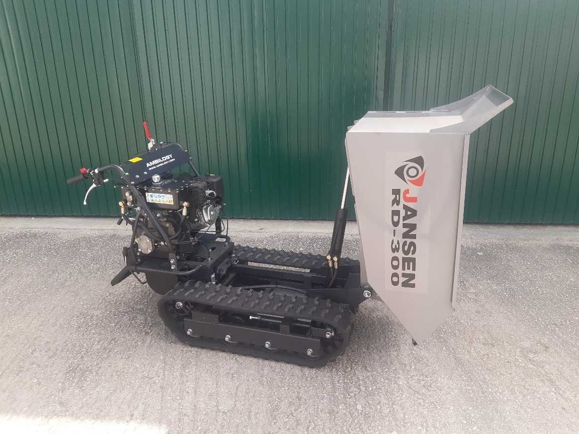 Mini Dumper Lagartas 500Kg com basculamento hidráulico