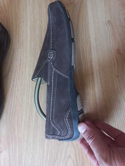Мужские новые замшевые мокасины Clarks 43 p.