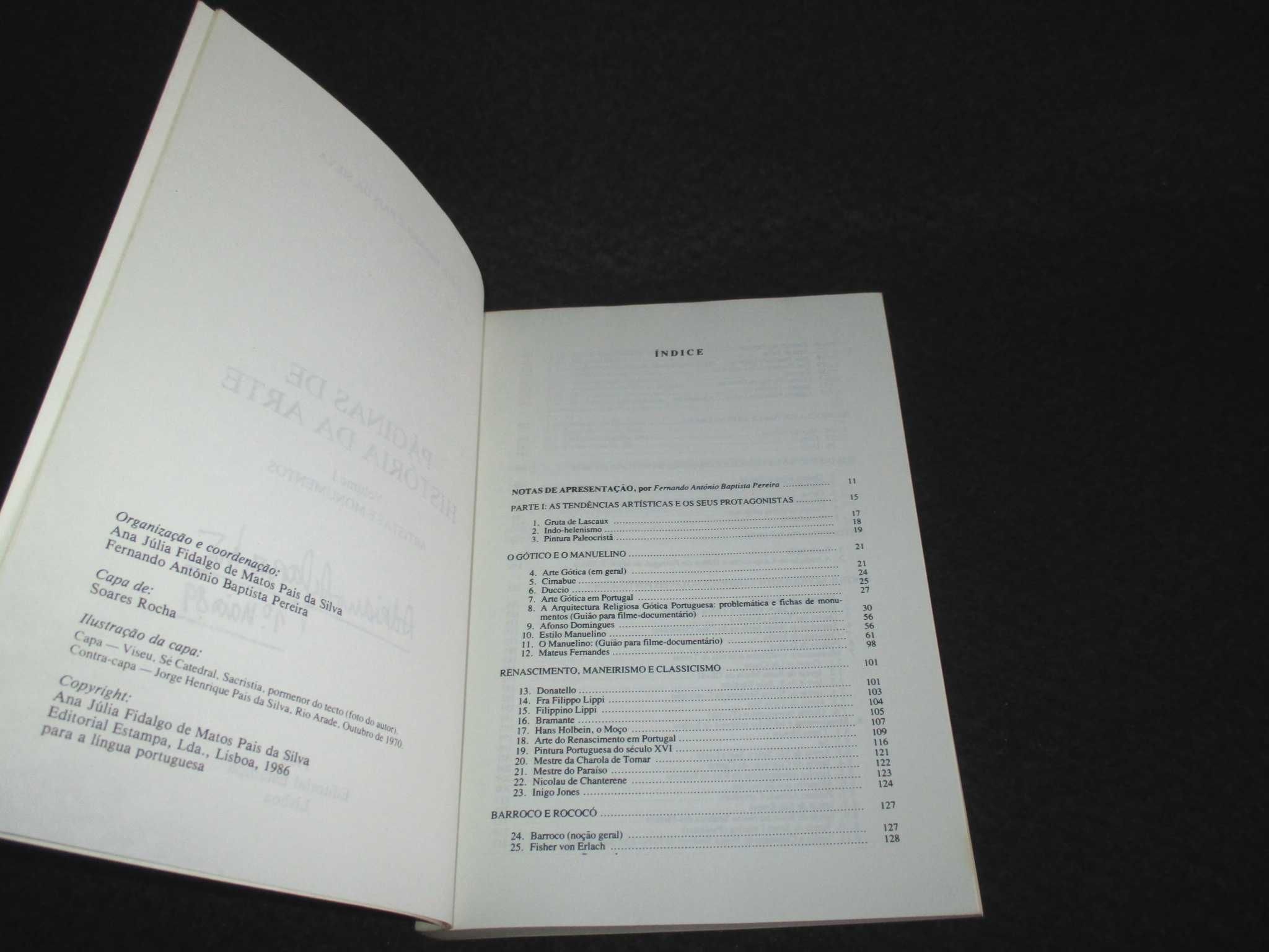 Livro Páginas de História da Arte Jorge Henrique Pais da Silva