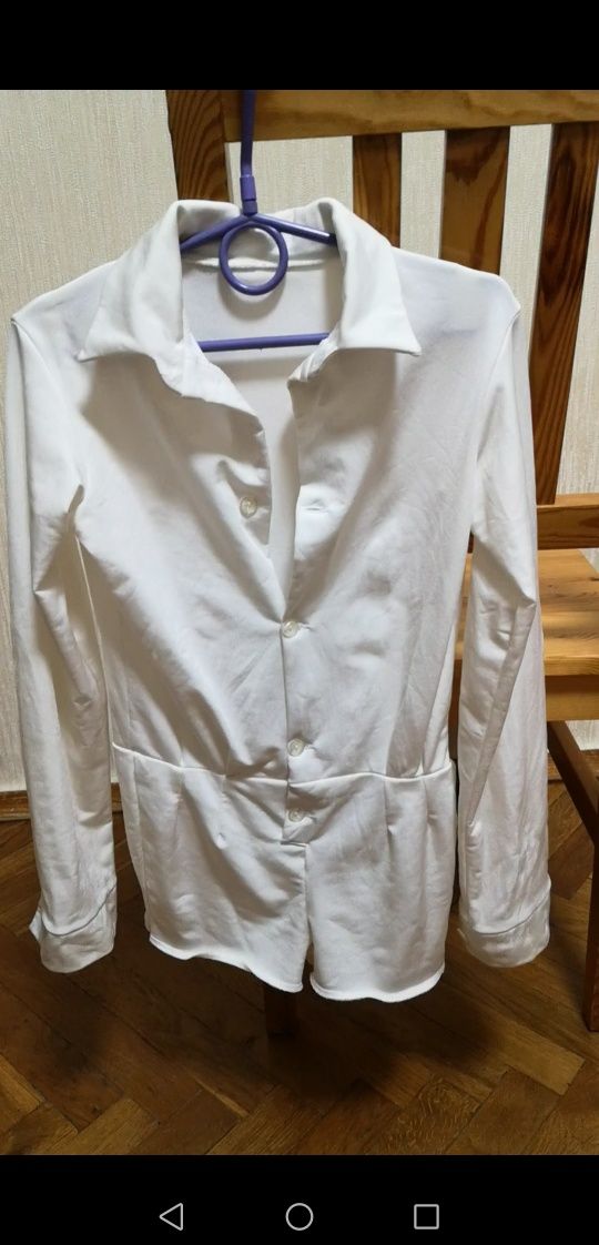 Рубашка танцевальная белая (стандарт) для мальчика