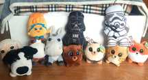 Pelúcias/Peluches (Animais, Shopkins, Star Wars)