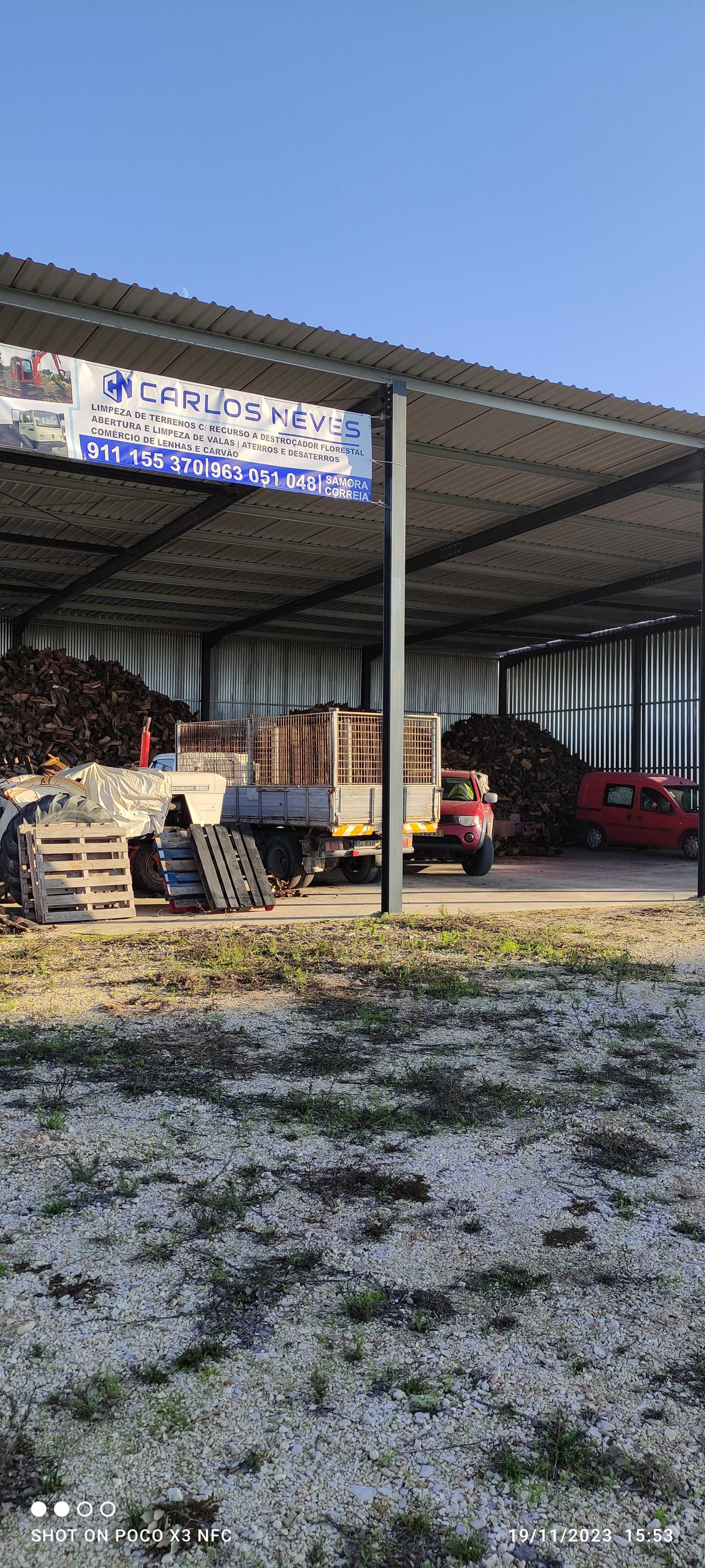 limpeza de terrenos/valas com destroçador florestal