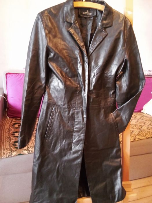 Плащ шкіряний фірми NAFNAF.