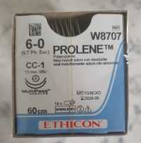 Szwy chirurgiczne Prolene 6/0 - W8707 Ethicon