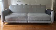 Sofa cama cinza claro