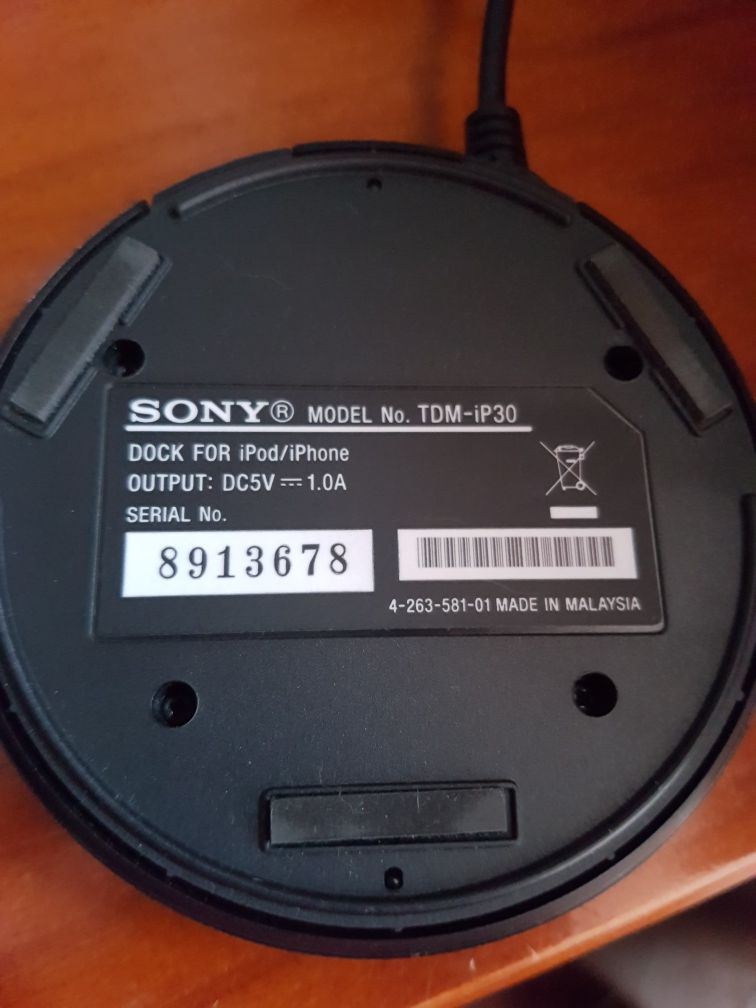 Base SONY para iPod/iPhone