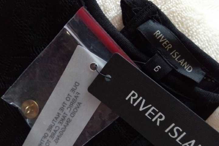 (32/XXS) RIVER ISLAND/ Długa, Ażurowa Sukienka letnia z Londynu, NOWA