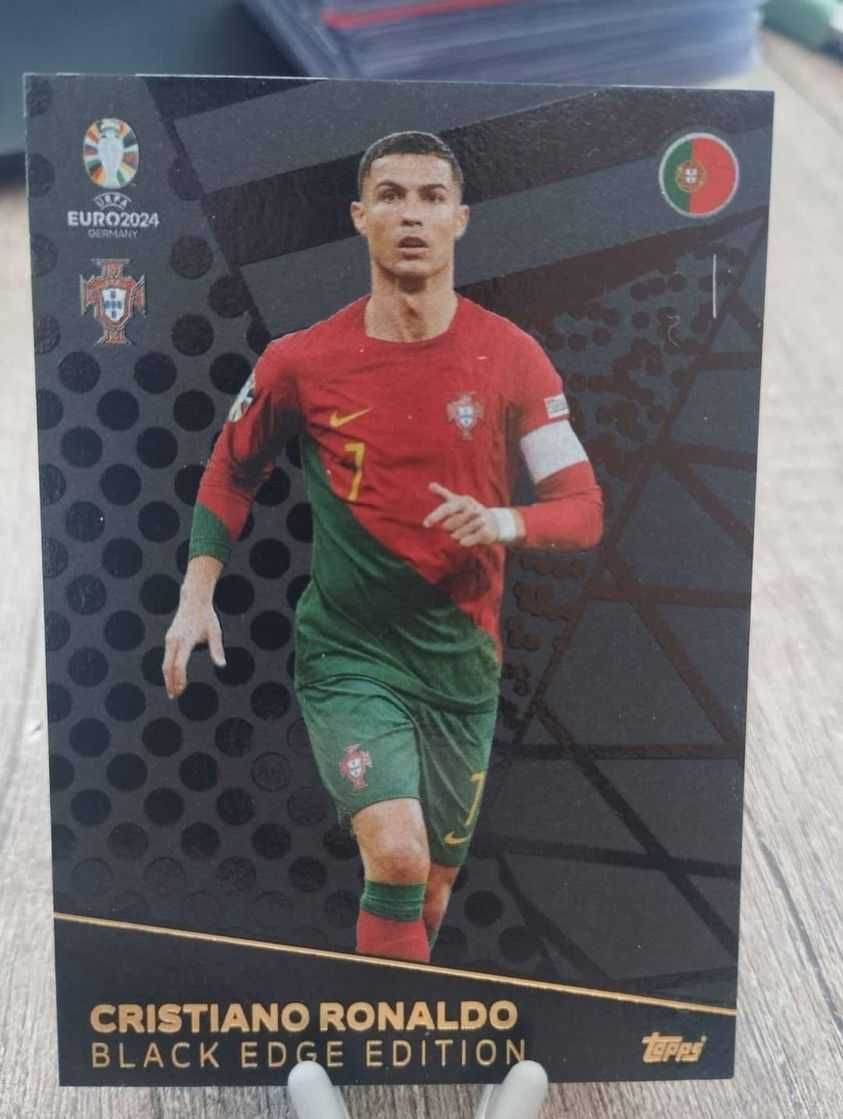 Cristiano Ronaldo Black Edge edition BE 7 Topps Match Attax Euro 2024