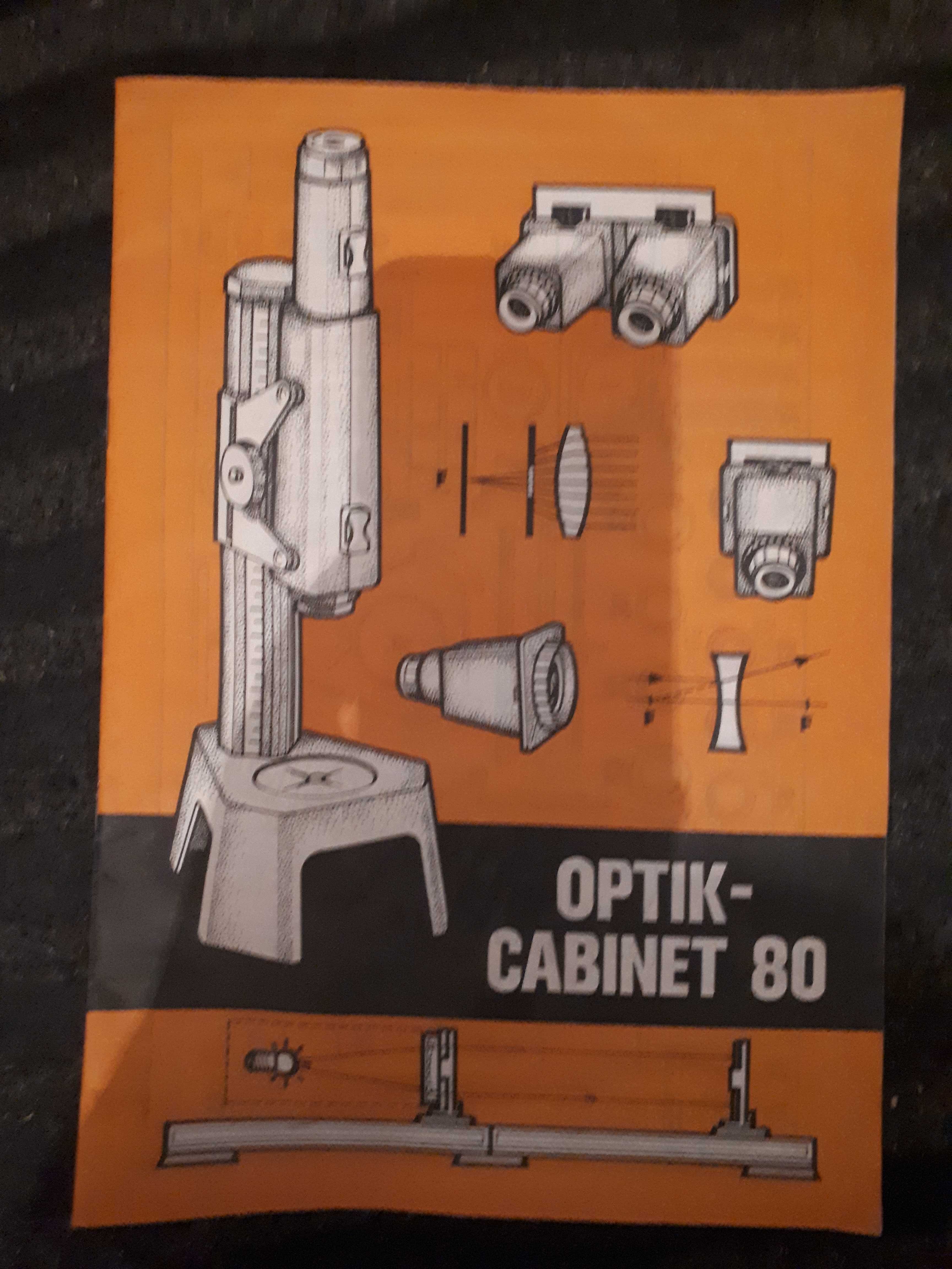 Instrukcja optik cabinet 80 stan bardzo dobry PRL