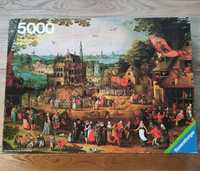 Puzzle Ravensburger 5000 D. Vinckboons - Country Fair.