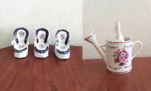 Conjunto de 4 miniaturas em limoges