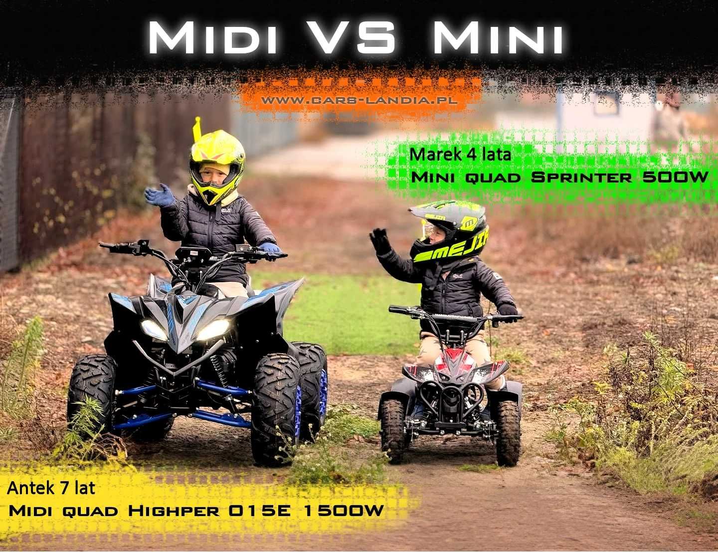 Mini quad elektryczny Sprinter - 36V 500W