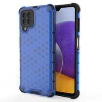 Honeycomb etui pokrowiec z ramką Samsung Galaxy A22 4G niebieski