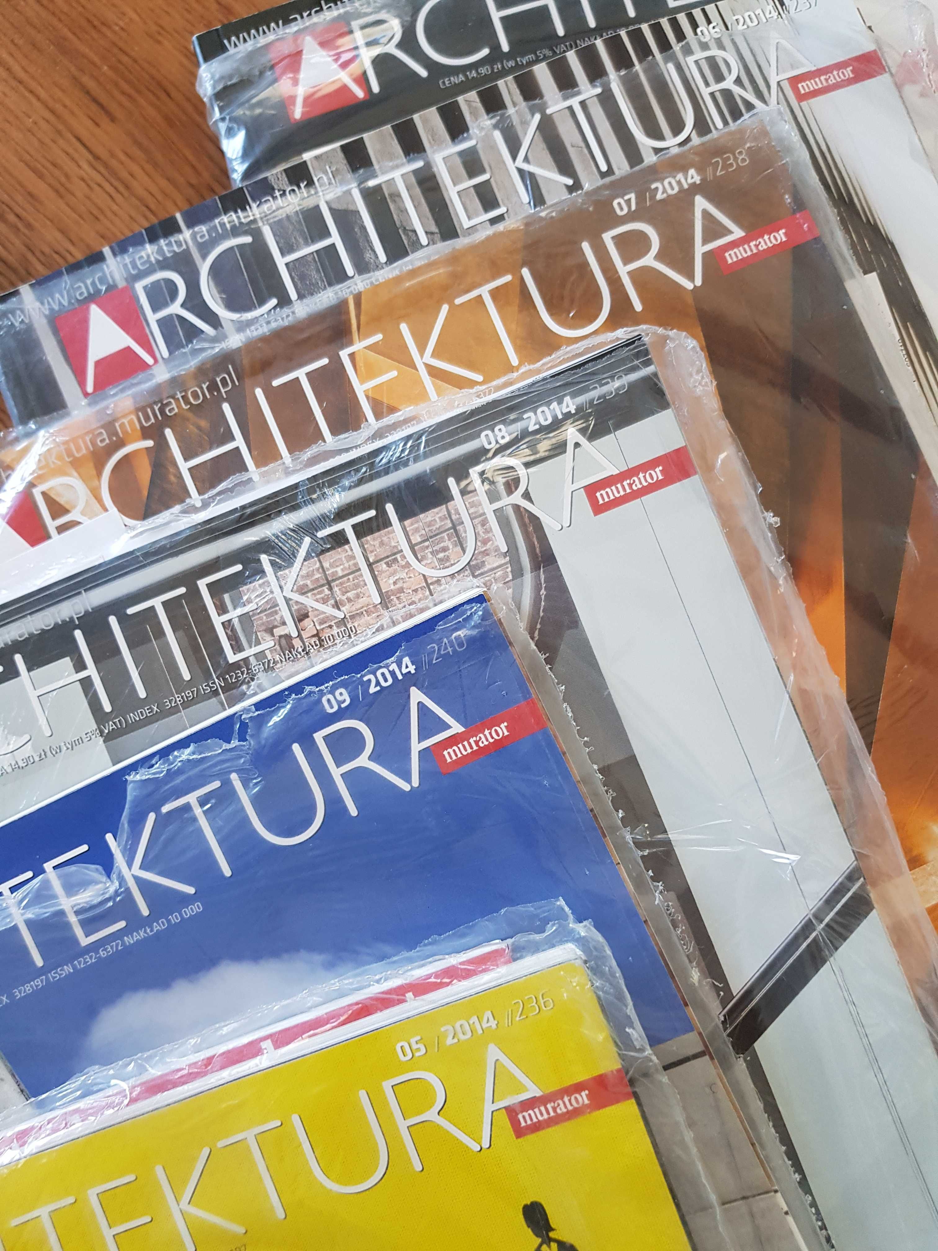 Architektura murator- czasopismo z 2014r. 9sztuk