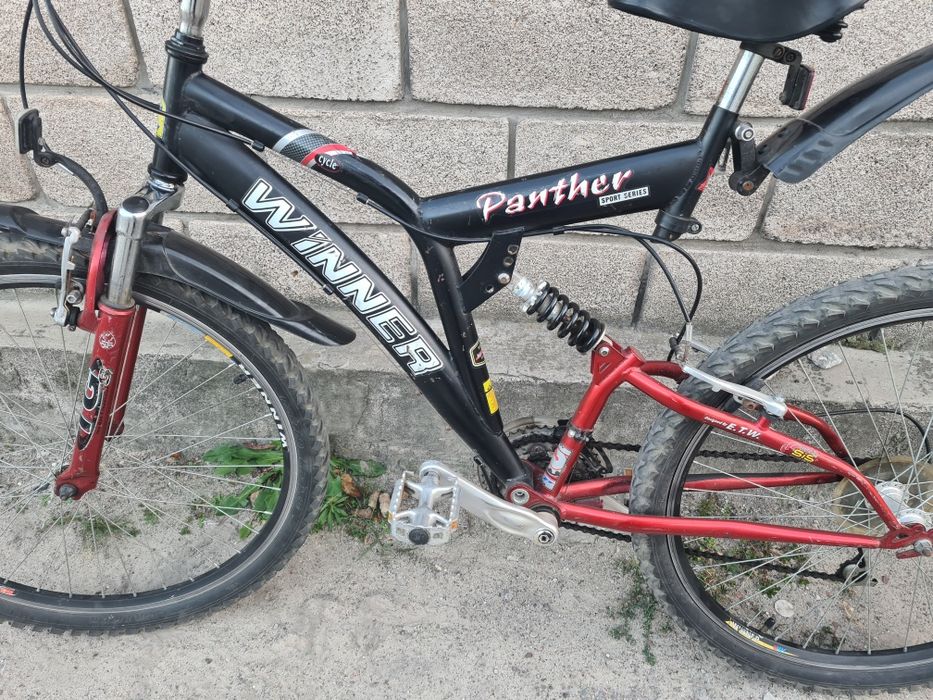 Велосипед горный 26колёса на 2-ух амортизаторах.