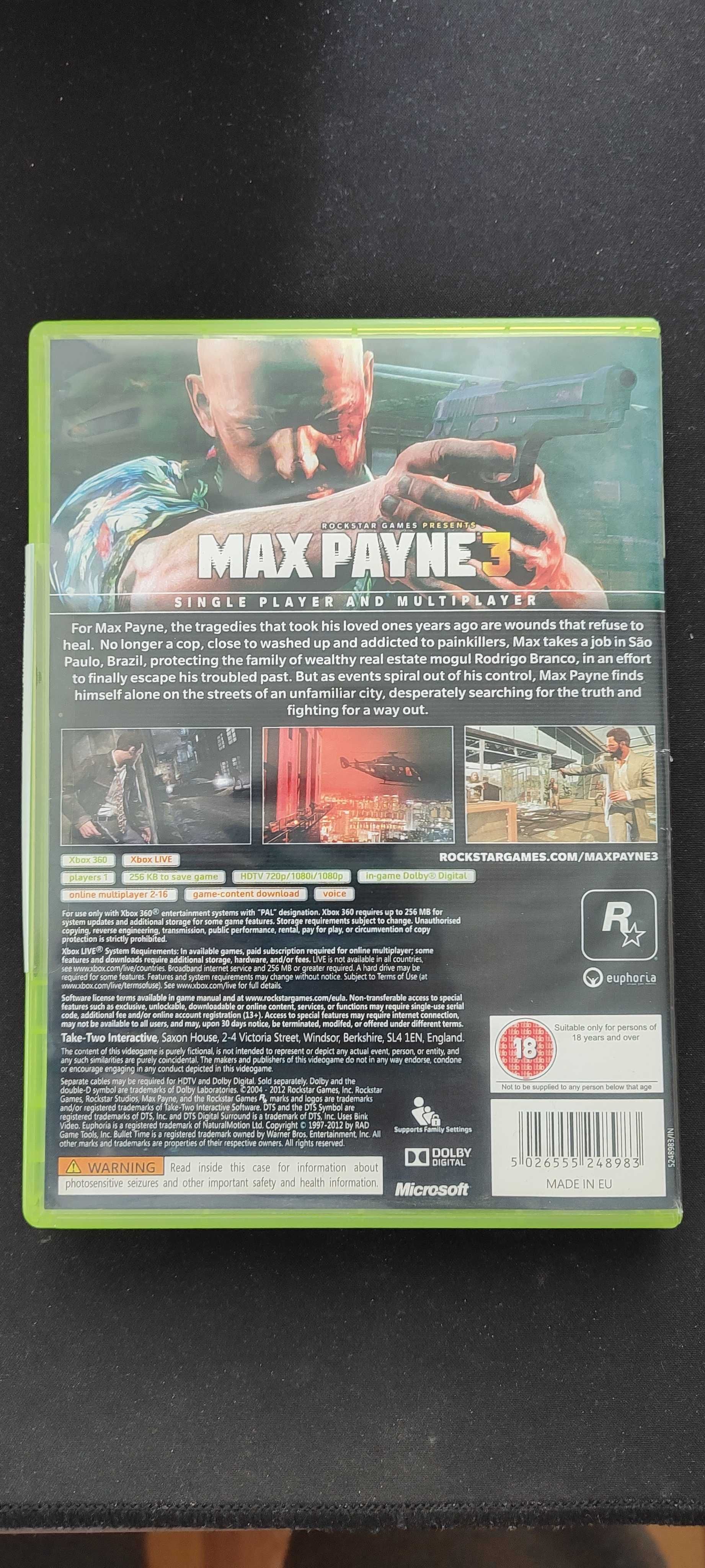 Max Payne 3 gra na konsole xbox 360