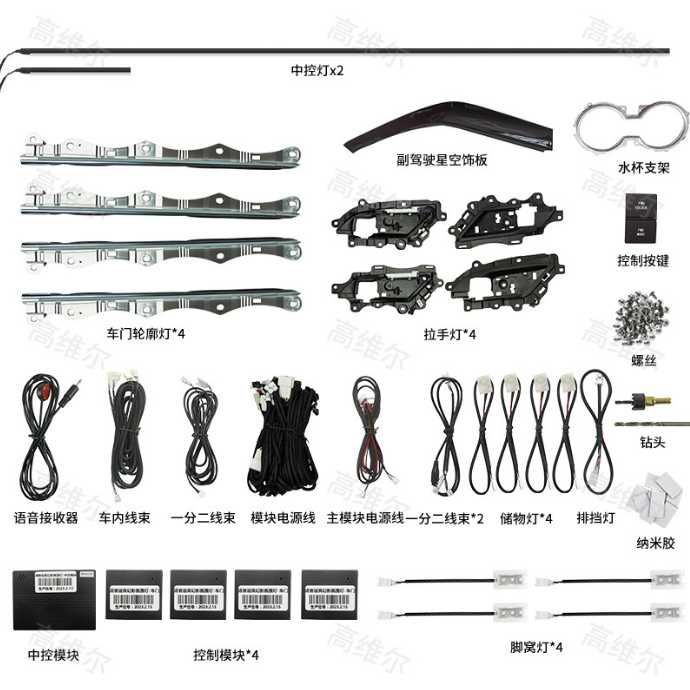 Воздуховоды с подсветкой Mercedes, Camry, Tesla, BMW Ambient Light
