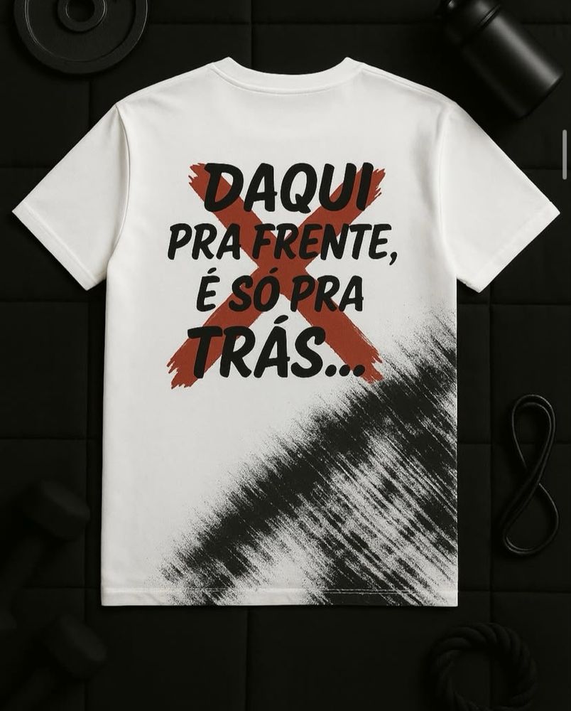 T-shirt ginásio feitas a mao