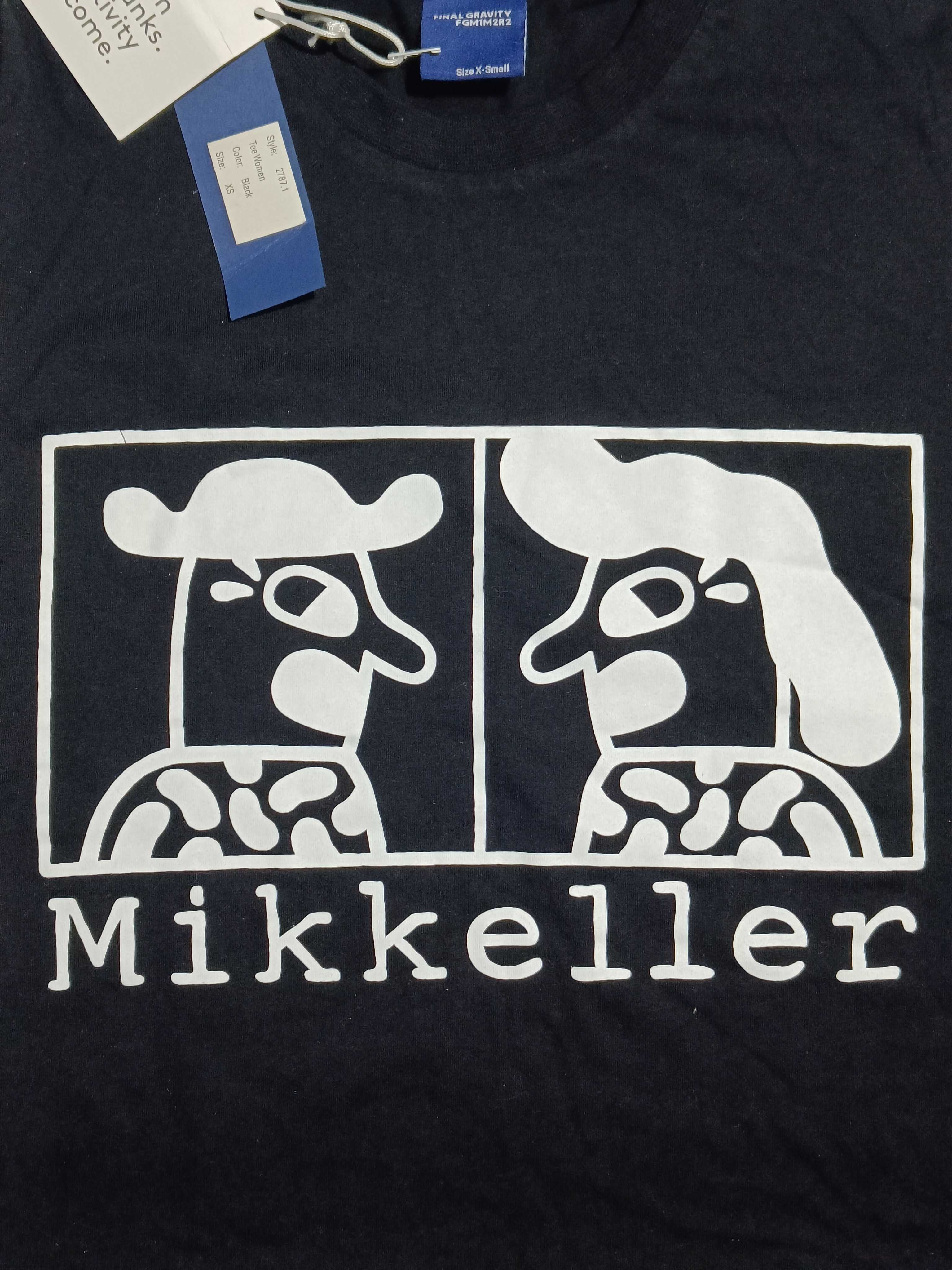 Футболка женская черная хлопковая Mikkeller с круглым вырезом, XS