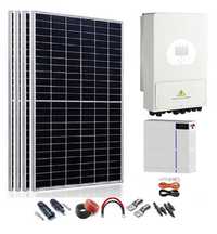 Kit solar 10Kw híbrido 380V com bateria de lítio