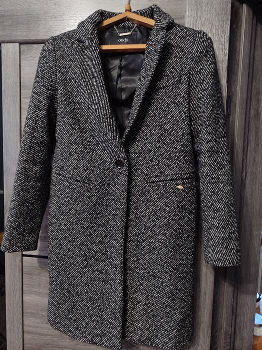 Пальто серое xs 36