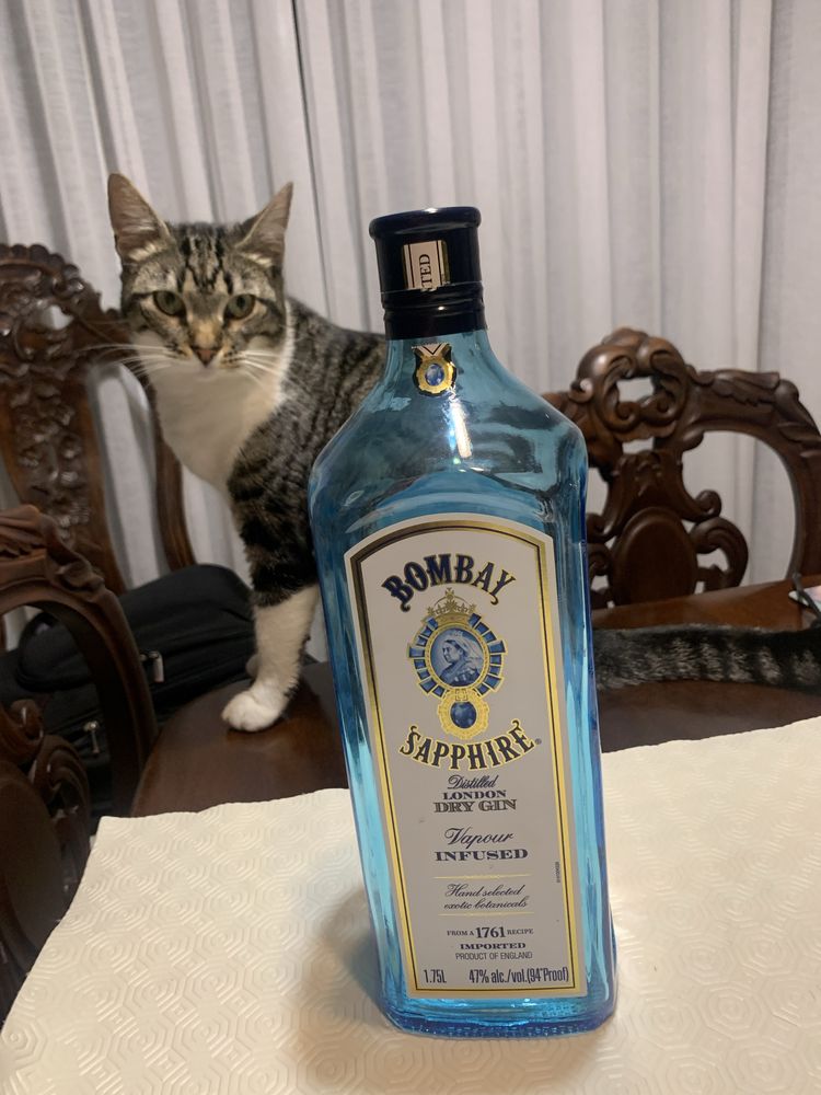 Garrafa Bombaim Safira Gin