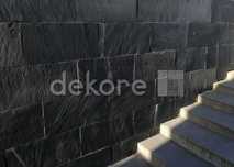 kamień ELEWACYJNY naturalny czarny ŁUPEK 60x30 BLACK SLATE