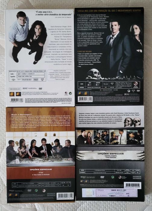 DVD Bones Season 1-8 (Ossos Temporadas 1-8)