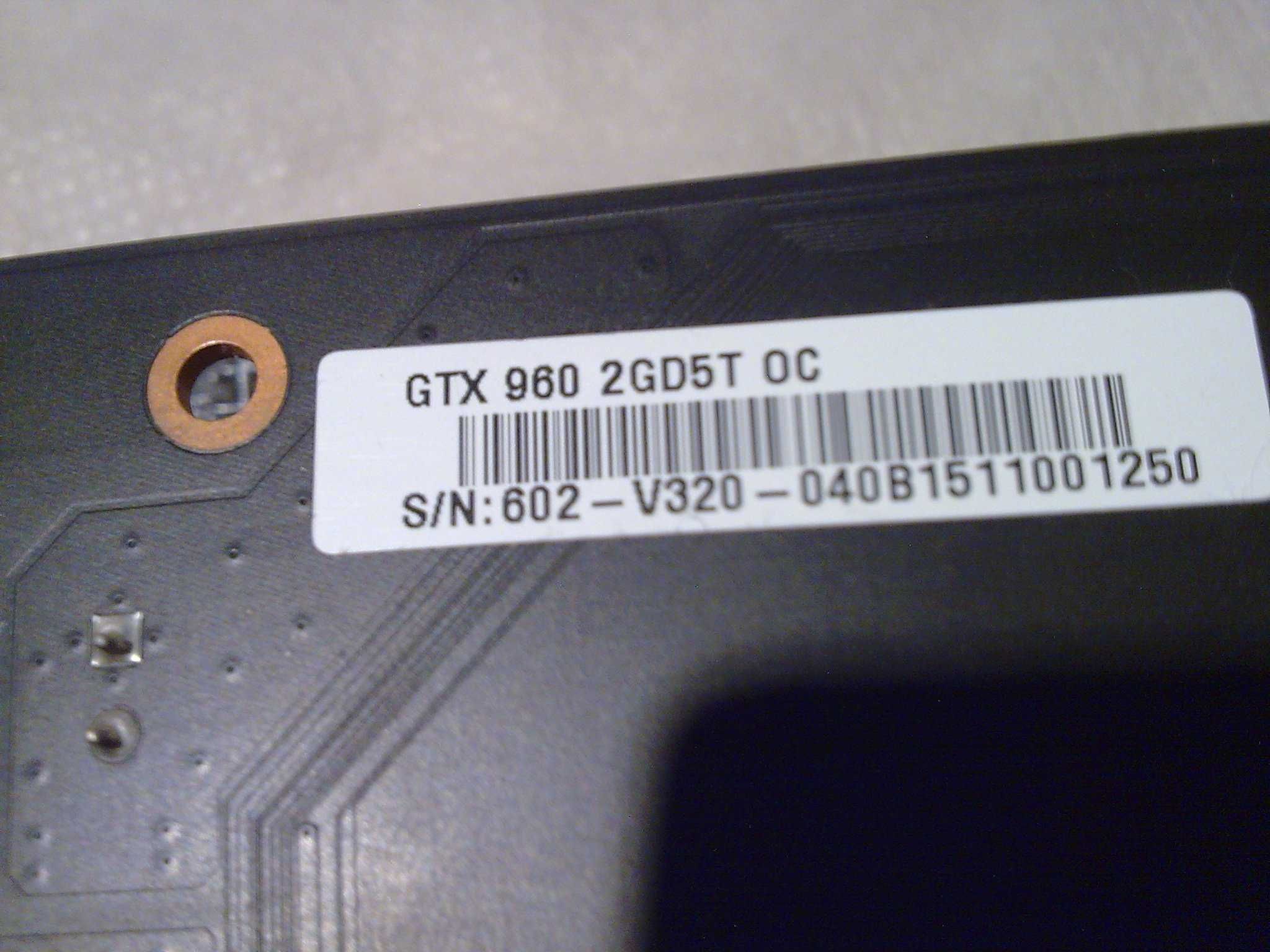 Видеокарта MicRo-STAR GTX 960 2GD5T OC