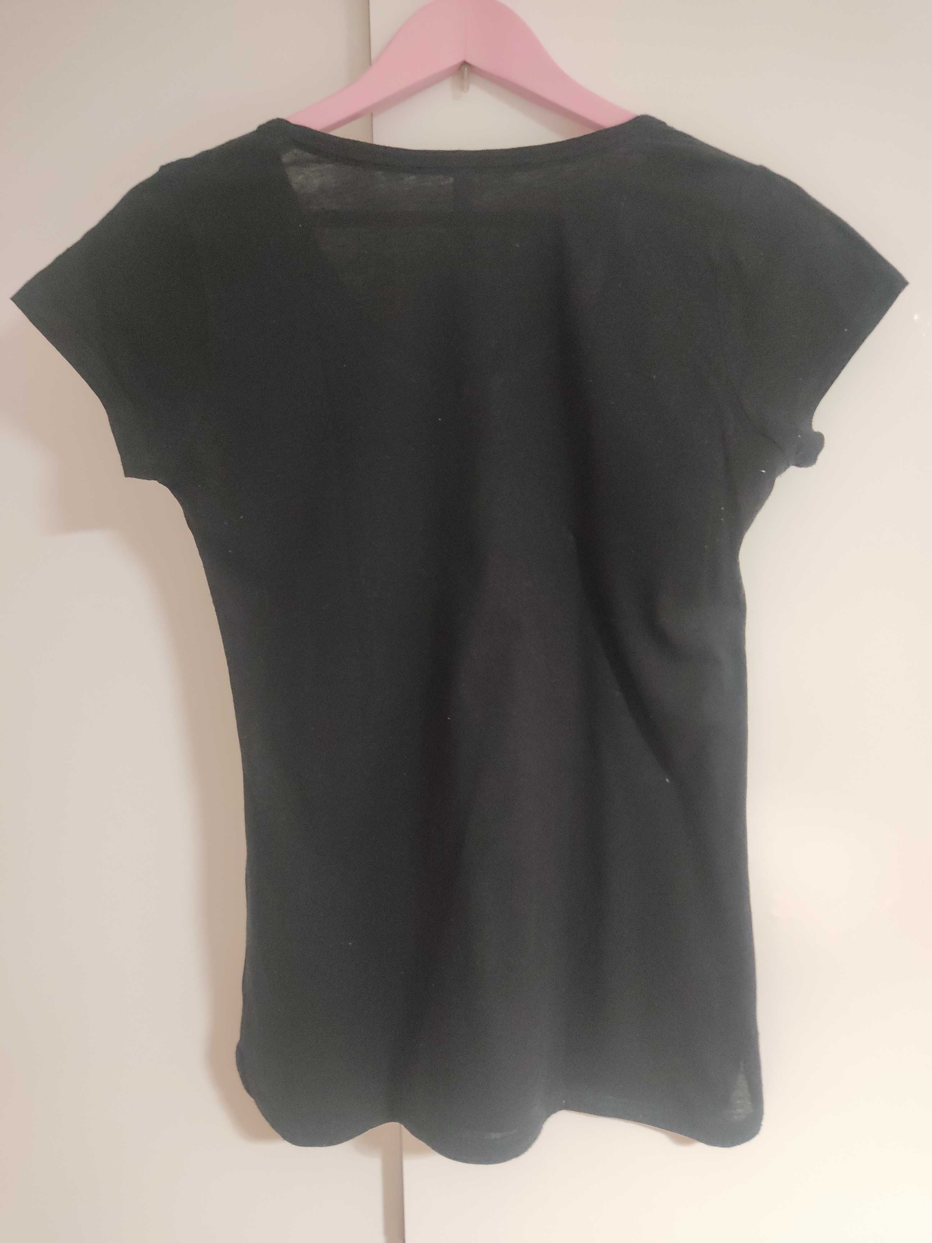 Czarny t-shirt News Yorker