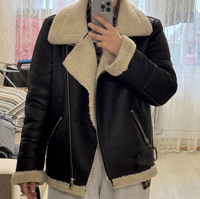 Чорна зимова дублянка