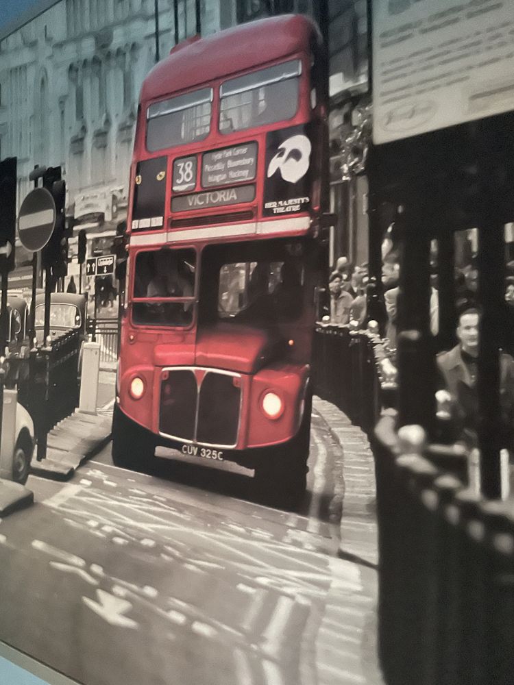 Duzy obraz double decker bus