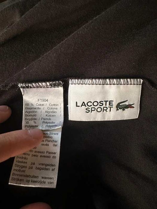 Lacoste Sport Men's Signature Print T-Shirt Jersey