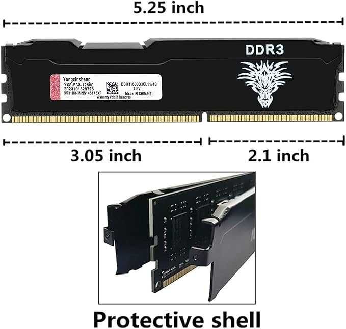 Zestaw DDR3 8 GB (4 GB x 2) Pamięć RAM do komputerów stacjonarnych