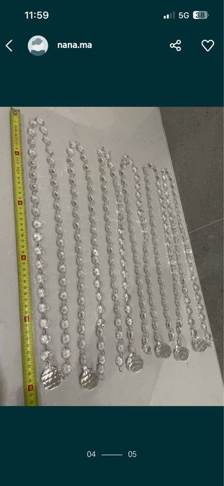 Girlanda krysztalowa 100 cm - 4 sztuki