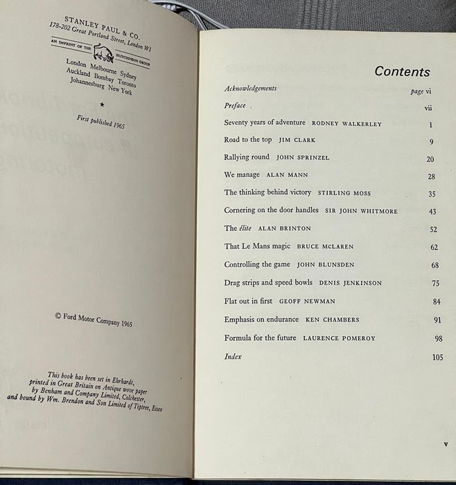 The Ford book of competition motoring